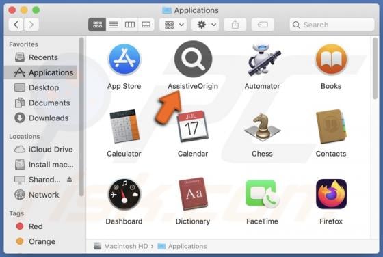 AssistiveOrigin Adware (Mac)