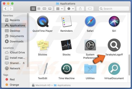 TerabyteLogoff Adware (Mac)