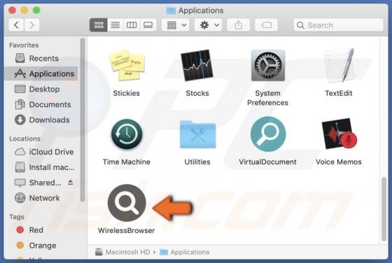 WirelessBrowser Adware (Mac)