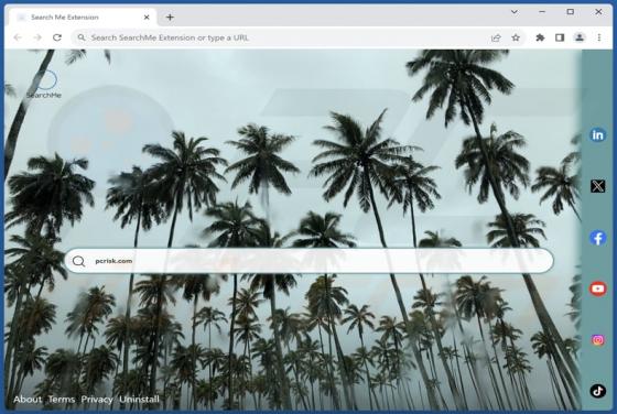 SearchMe Extension Browser Hijacker
