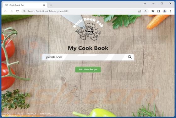 Cook Book Tab Browser Hijacker