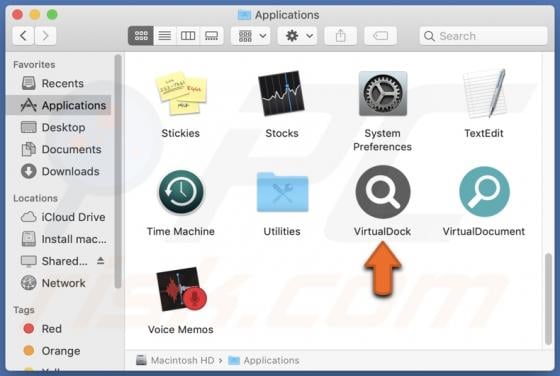 VirtualDock Adware (Mac)