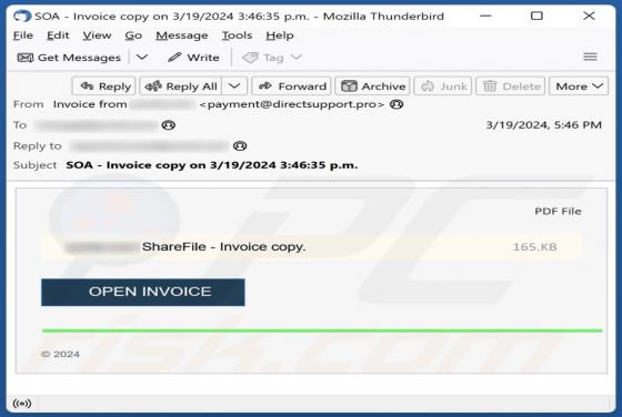 ShareFile - Invoice Copy Email Scam