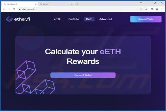 Fake Ether.fi Website Scam
