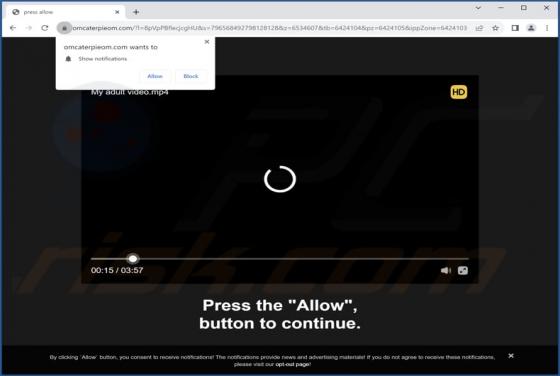 Omcaterpieom.com Ads