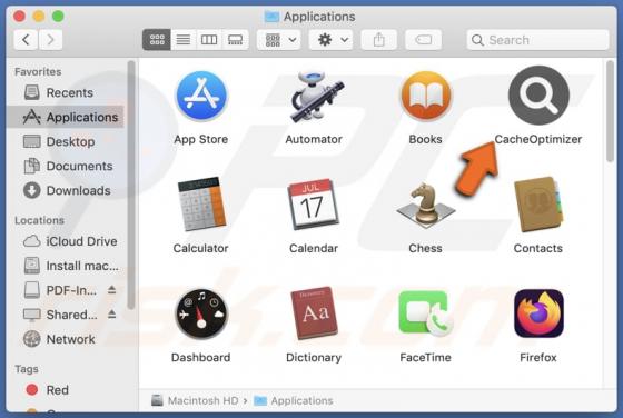 CacheOptimizer Adware (Mac)