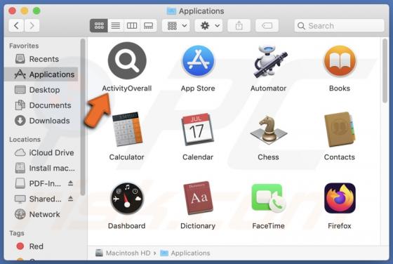 ActivityOverall Adware (Mac)