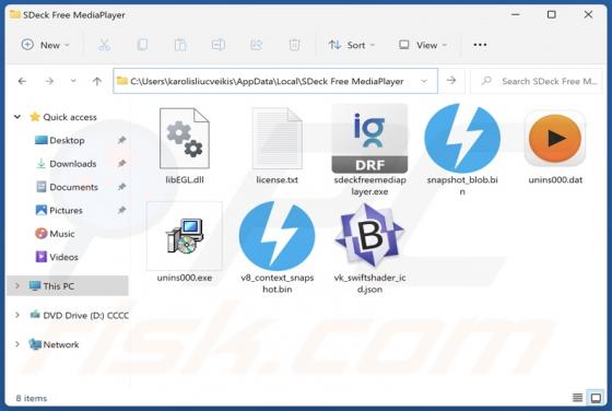 SDeck Free MediaPlayer Unwanted Application