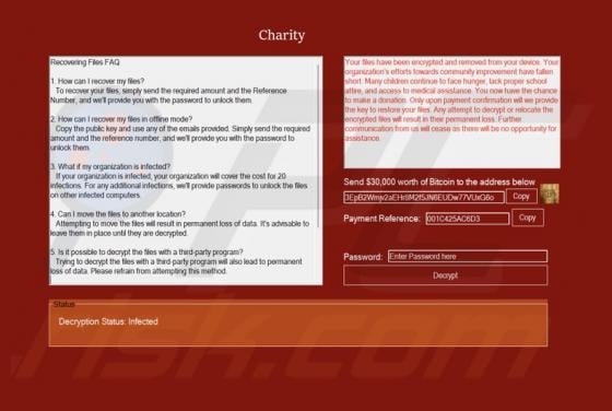Charity Ransomware
