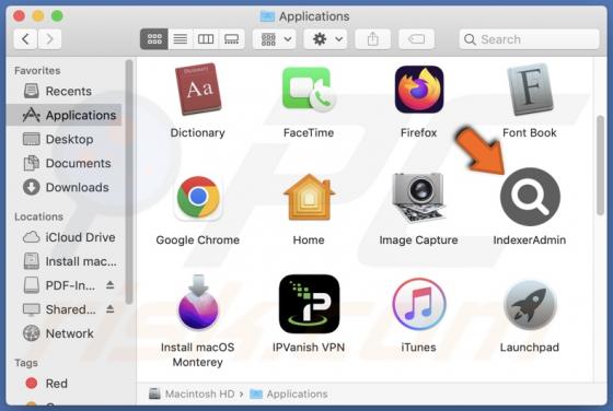 IndexerAdmin Adware (Mac)