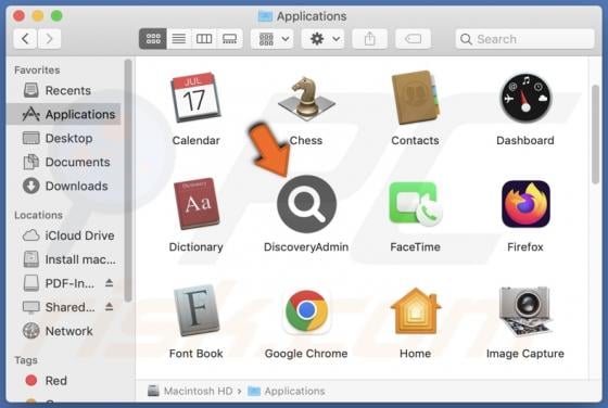 DiscoveryAdmin Adware (Mac)