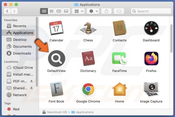 DefaultView Adware (Mac)