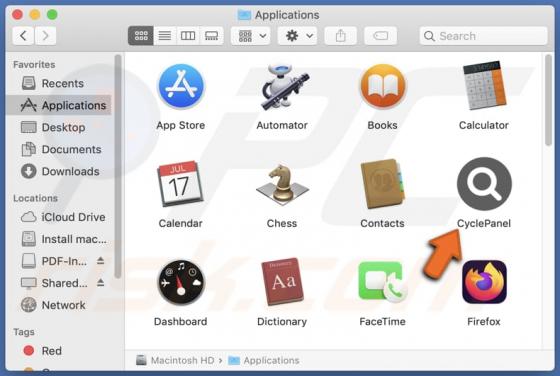 CyclePanel Adware (Mac)