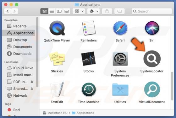 SystemLocator Adware (Mac)