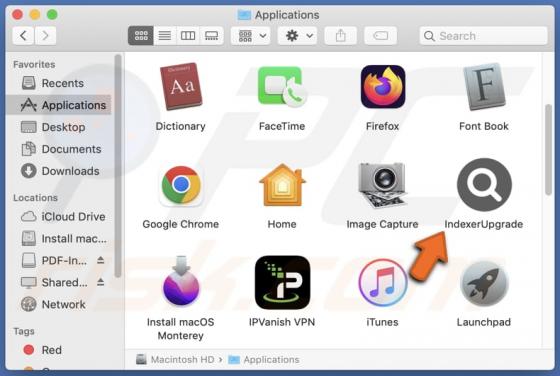 IndexerUpgrade Adware (Mac)