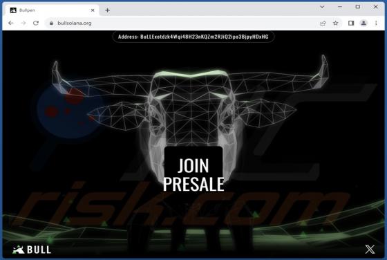 Bull Solana Presale Scam