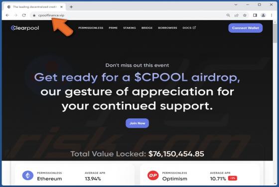 Clearpool ($CPOOL) Airdrop Scam