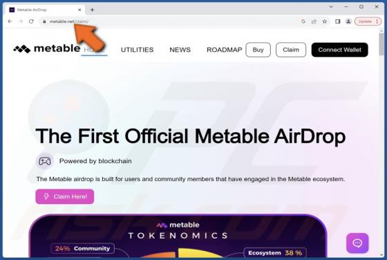Metable AirDrop Scam