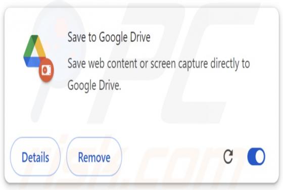 Fake Save To Google Drive Extension