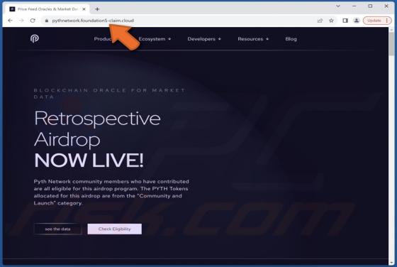 PYTH Retrospective Airdrop Scam