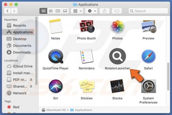 RotatorLauncher Adware (Mac)