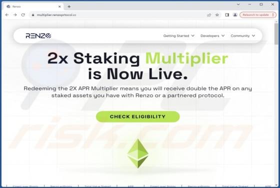 Renzo 2x Staking Multiplier Scam