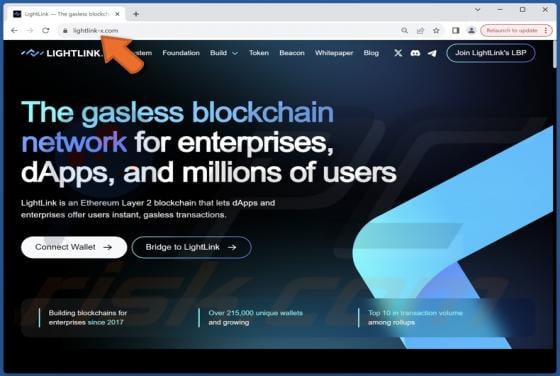 LightLink Wallet Connect Scam