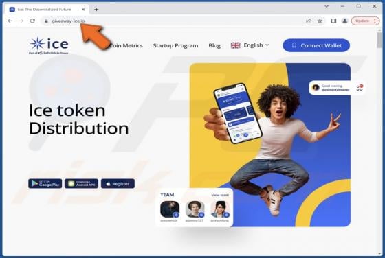 Ice Token Distribution Scam