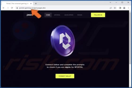 Check $PORTAL Eligibility Scam