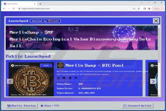 Merlin Swap Airdrop Scam