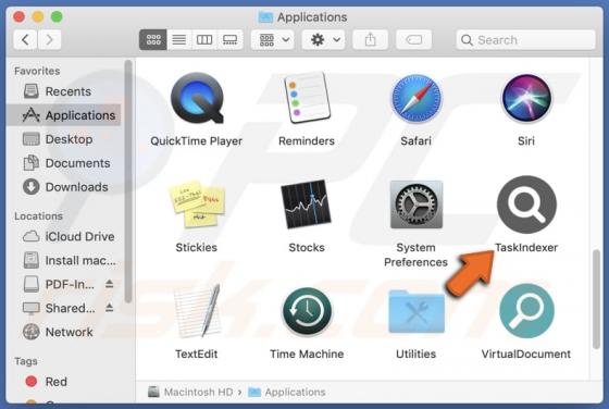 TaskIndexer Adware (Mac)
