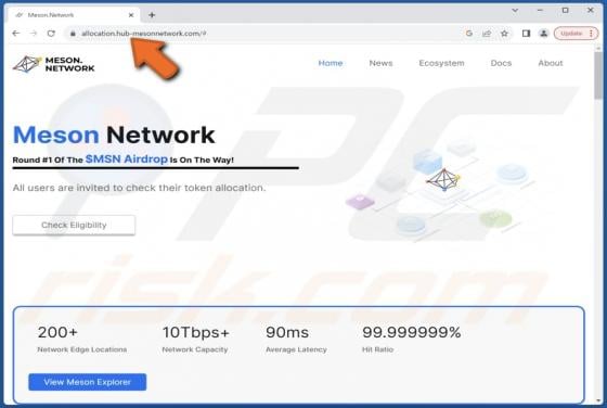Meson ($MSN) Airdrop Claim Scam