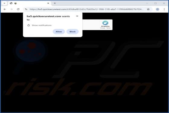Quicksecuretest.com Ads