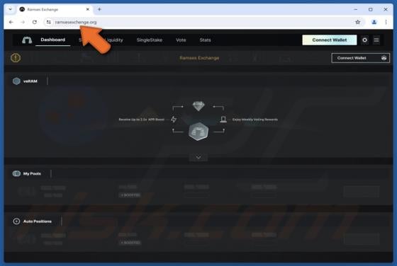 Fake Ramses Exchange Website Scam