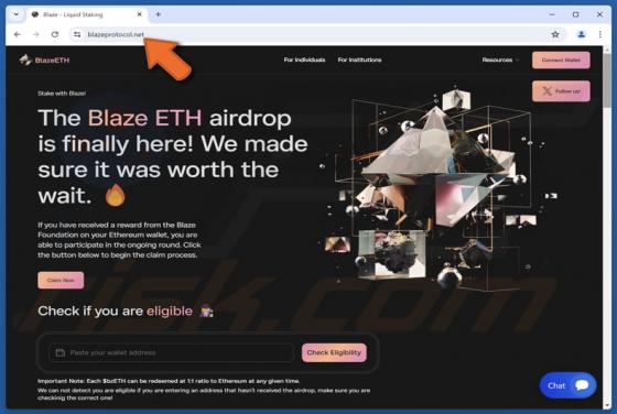 Blaze ETH Airdrop Scam