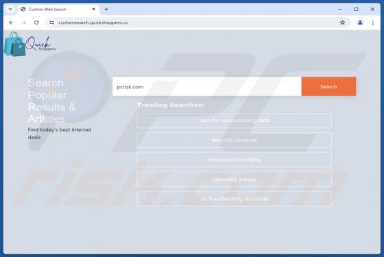 Customsearch.quickshoppers.co Redirect