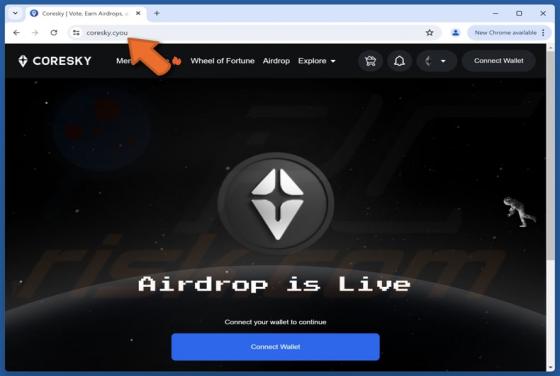 Coresky Airdrop Scam