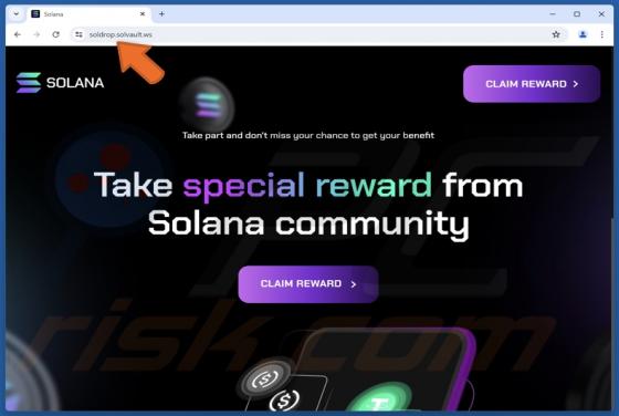 Solana (SOL) Rewards Scam