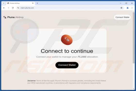Plume Airdrop Scam