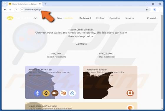 SetLayer ($SLAY) Airdrop Scam