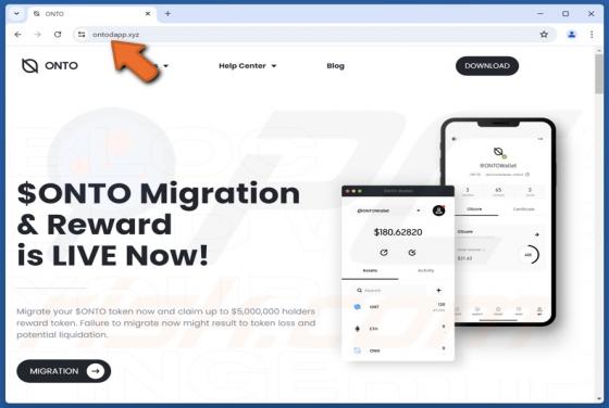 $ONTO Migration & Reward Scam