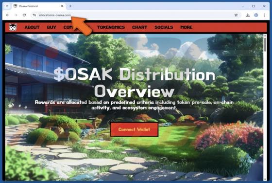 Osaka Protocol ($OSAK) Reward Distribution Scam