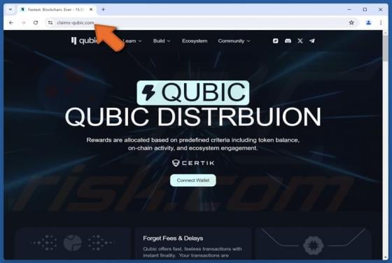 Qubic Distribution Scam
