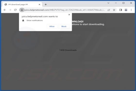 Kelpmetoreali.com Ads