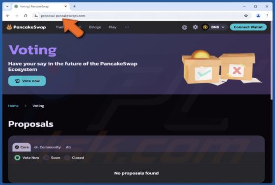 PancakeSwap Voting Scam