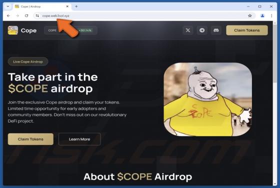 $COPE Airdrop Scam
