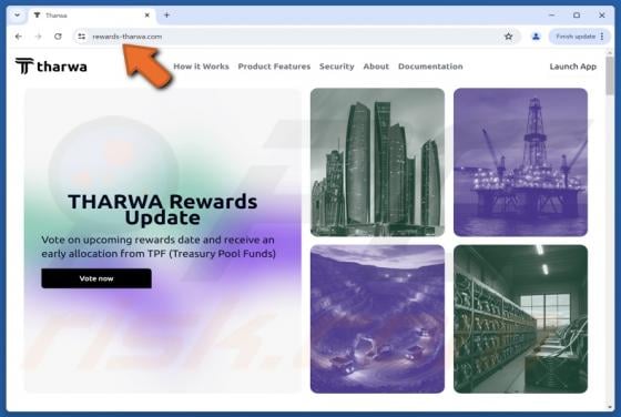 Tharwa Rewards Update Scam