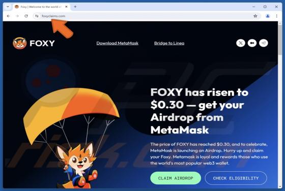Foxy Airdrop Scam