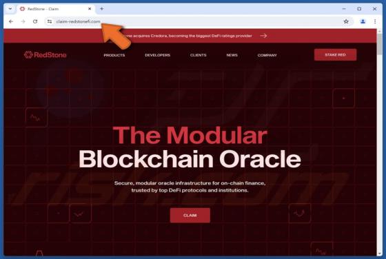Fake RedStone Website Scam
