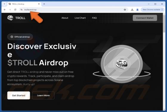 Troll Coin Airdrop Scam